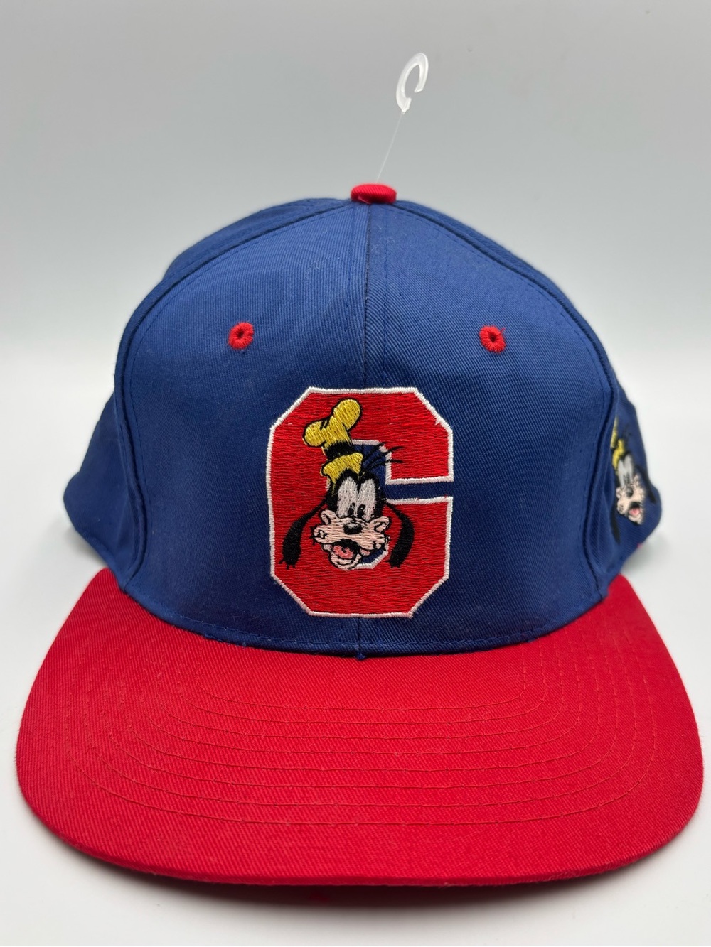 Vintage 90s Disney Goofy Snapback Hat/Cap Red/Blue Mickey Unlimited OSFA